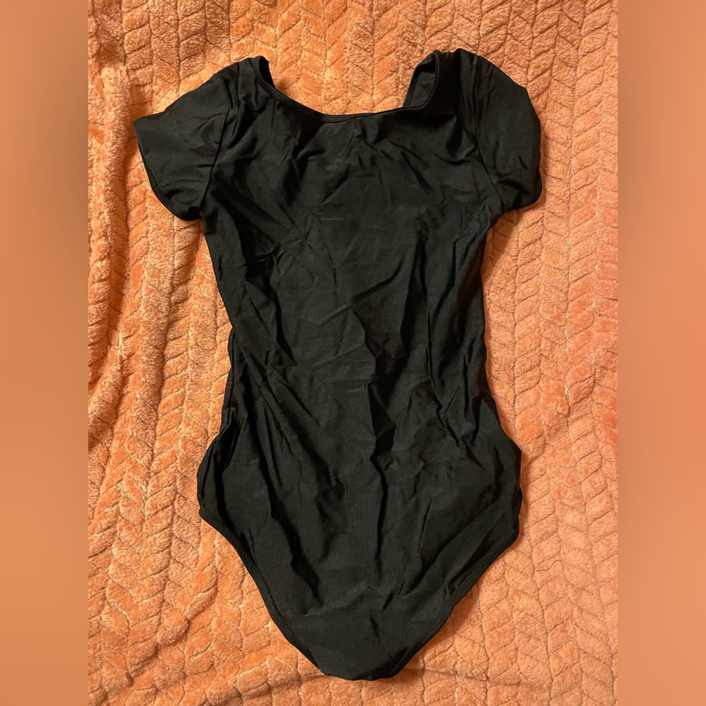 Black dance leotard